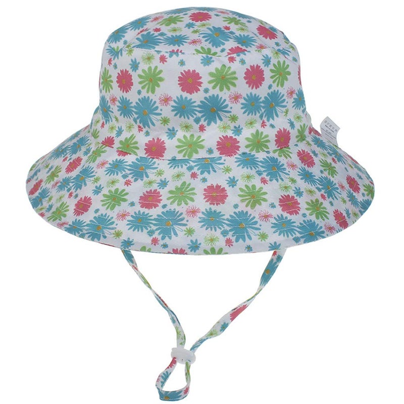MaxNova Baby Sun Hat Toddler Summer UPF 50+ Baby Girl Bucket Hat Wide Brim Beach Hats for Baby Boys 6-12,12-24Months - Image 4
